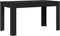 vidaXL - Eettafel - Zwart - Eiken - 140x74,5x76 - cm - Geengineerd - Hout