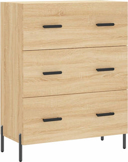 vidaXL - Dressoir - 69,5x34x90 - cm - bewerkt - hout - sonoma - eikenkleurig