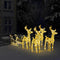 vidaXL - Kerstdecoratie - rendieren - en - slee - 280x28x55 - cm - acryl