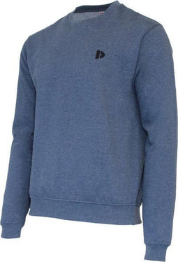 Donnay Dean - Fleece Sweater - Ronde hals - Donkerblauw gemeleerd - maat S