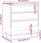 vidaXL - Dressoir - 70x41x75 - cm - bewerkt - hout - sonoma - eikenkleurig
