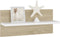 vidaXL - Wandschappen - 4 - st - 40x11,5x18 - cm - wit - en - sonoma - eikenkleurig