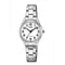 Q&Q C229-800Y - Horloge - Analoog - Vrouwen - Dames - Stalen band - Rond - Metaal - Cijfers - Zilverkleurig - Wit