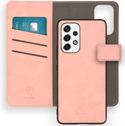 iMoshion Hoesje Geschikt voor Samsung Galaxy A53 Hoesje Met Pasjeshouder - iMoshion Uitneembare 2-in-1 Luxe Bookcase - Roze