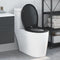 vidaXL - Snelle - Afneembare - Toiletzitting - met - Zachte - Sluiting - Duroplast - Zwart