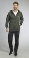 TERRAX WORKWEAR - Sweatjacket met Capuchon - Reflecterende strepen - Groen/Zwart - Maat L