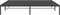 vidaXL - Bedframe - metaal - zwart - 180x200 - cm