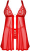 Obsessive - Elianes Babydoll en String - Rood