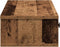 vidaXL - Wandschap - met - lades - 100x37,5x19 - cm - bewerkt - hout - oud - houtkleurig