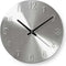 Wandklok - Diameter: 300 mm - Metaal - Zilver