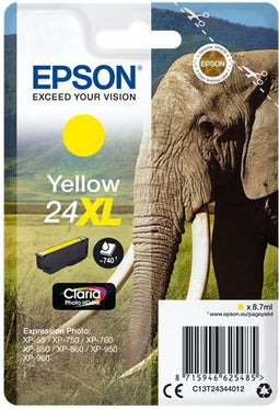 Epson C13T24344012 - Inktcartridge - Origineel - Geel