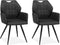 MX Sofa Eetkamerstoel Puck - Antraciet (set van 2 stoelen)