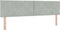 vidaXL - Hoofdbord - Diamant - Blokontwerp - Lichtgrijs - 180 - cm - Velours