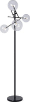 Atmooz - Vloerlamp Mucho - Staande Lamp - Stalamp - Voor binnen - Woonkamer - Zwart - Hoogte = 190cm - Metaal