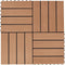vidaXL - Terrastegels - 30x30 - cm - 1 - m² - HKC - teakkleur - 11 - st