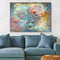 Kunst & Decoratie - Scratch Art Decoratief Canvas Schilderij - Veelkleurig Ontwerp - Ideale Woonaccessoire, Afmeting 70x100x3 cm