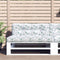 vidaXL - Palletkussen - 120x40x12 - cm - stof - bladpatroon