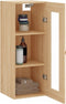 vidaXL - Hangkast - 34,5x34x90 - cm - sonoma - eikenkleurig