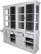 HSM Collection Buffetkast Provence - 220 cm - wit/donkergrijs