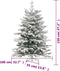 vidaXL - Kunstkerstboom - met - scharnieren - en - sneeuw - 150 - cm