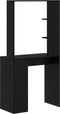 vidaXL - Kaptafel - Zwart - Eik - 78,5x37x154,5 - cm - Kunststof