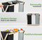 Happy Goods Wasmand 3 Vakken - Wassorteerder - Opvouwbaar - 120 L - Bamboe - Zwart