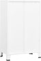 vidaXL - Opbergkast - industrieel - 70x40x115 - cm - metaal - wit