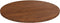 vidaXL - Tafelblad - rond - Ø50x1,5 - cm - bewerkt - massief - eikenhout - donkerbruin