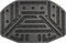 Avento Rebound Zone - Basketbalbord + Ring + Net - Zwart Rood