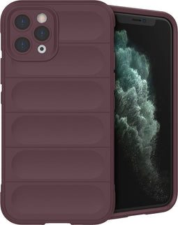 iMoshion Hoesje Geschikt voor iPhone 11 Pro Hoesje Siliconen - iMoshion EasyGrip Backcover - Aubergine