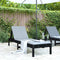 vidaXL - Ligbed - 199,5x60x74 - cm - massief - grenenhout - zwart