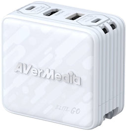 AVerMedia GC313Pro - Oplader - 2x USB type-C Power Delivery 3.0 - Wit