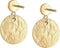 Elli Earring Hanger short without stone - Oorbellen Cirkel Vintage Antieke 925 Zilver verguld