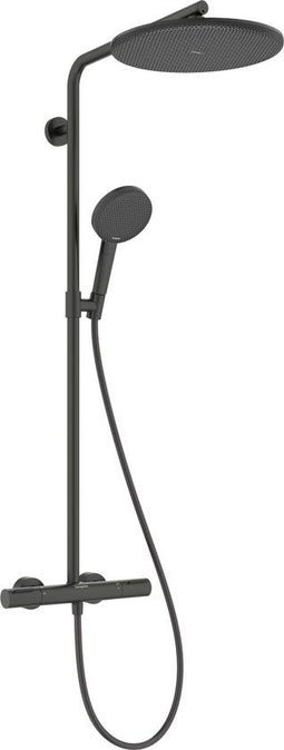 Hansgrohe Raindance Alive S Puro - Showerpipe - Thermostaat - 300mm - 1 straalfunctie - Brushed Black Chrome