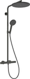 Hansgrohe Raindance Alive S Puro - Showerpipe - Thermostaat - 300mm - 1 straalfunctie - Brushed Black Chrome