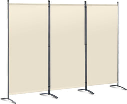 Angel Living Kamerscherm - Opvouwbaar - 3 Panelen - 243 x 170 cm - Beige