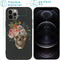 iMoshion Hoesje Geschikt voor iPhone 12 Pro / 12 Hoesje Siliconen - iMoshion Design hoesje - Meerkleurig / Flower Skull