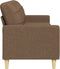 vidaXL - Driezitsbank - 210 - cm - stof - bruin