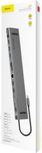 Baseus CATSXG0G - 11-in-1 USB-C Hub Station - 60W Power Delivery - Grijs