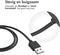 iMoshion USB-A oplaadkabel - Geschikt voor de Fitbit Versa 4 / Versa 3 / Sense 2 / Sense - Smartwatch Oplader - 0,5 meter