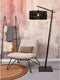GOOD&MOJO Vloerlamp Java - Bamboe Zwart - 75x50x176cm - - Staande lampen voor Woonkamer - Slaapkamer