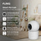 FlinQ Smart Huisdiercamera - 2K Binnen Camera met Huisdier Detectie en Tweeweg-Audio - Wit