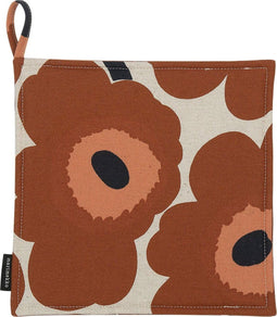Marimekko - Unikko - Pannenlap - Bruin-Rood