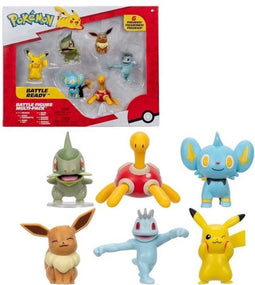 Pak 6 Pokémon-figuren - BANDAI - JW3614 - 5 cm - Pokémon Battles