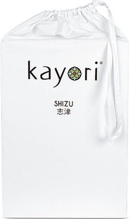 Kayori Shizu Topper - Hoeslaken Jersey - 180x200-220cm - Matrasdikte 12 cm - Biologisch Katoen - Wit