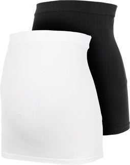 mama.licious MLCARA - Zwangerschapsband - 2-pack organisch katoen - zwart/wit