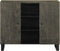 vidaXL - Dressoir - 90x33x75 - cm - massief - mangohout - zwart