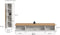 Furnilux Ruda - Wandkast / Rek Systeem - 2-delig - Wit en Artisan Oak Decor - 225x34x33 cm