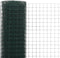 vidaXL - Kippengaas - 25x1,5 - m - staal - met - PVC - coating - groen