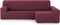 Hoes voor chaise longue met lange armleuning rechts Eysa THOR Bordeaux 170 x 110 x 310 cm